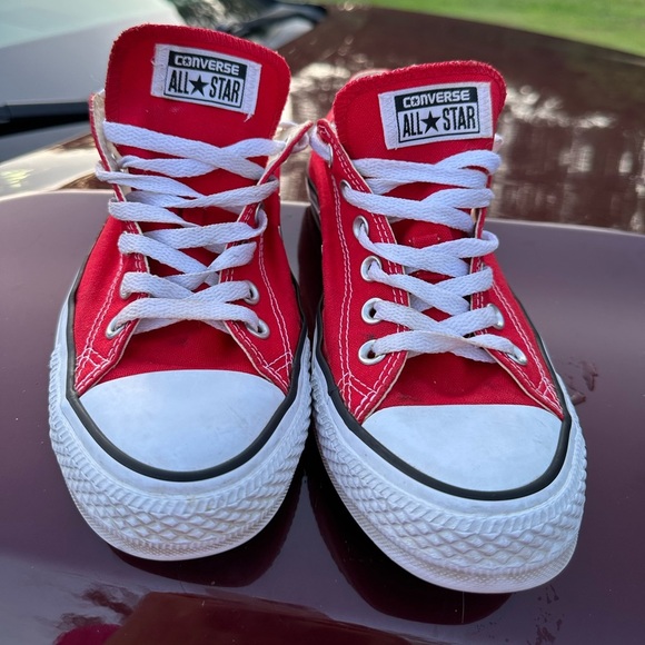 Converse Chuck Taylor All Star Ox Men’s 8 woS 10 Red Top Casual Shoes Sneakers - Picture 2 of 6